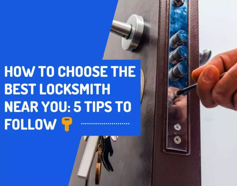 locksmith opens the door lock